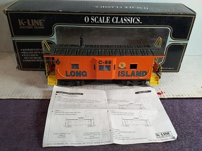 K-Line K612-3741 Long Island RR Bay Window SMOKING Caboose -  LIRR New - Image 1 of 4