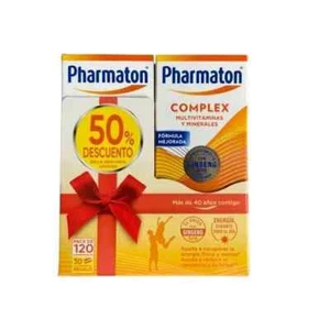 Pack Pharmaton Complex.Vitality, Vitamins and Minerals Ginseng 120 Tablets 50%OF