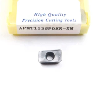 10PCS APMT1135PDER-XM CNC Carbide Milling Inserts Tools APMT1135 For BAP300R - Picture 1 of 2