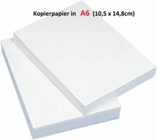 10000 Blatt Universal Kopierpapier DIN * A6 * 80g/qm, weiß