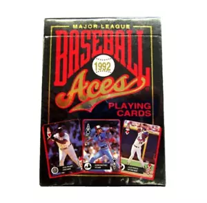Mazzo di carte da gioco MLB Major League Baseball Aces 1992 sigillato in fabbrica - Foto 1 di 10