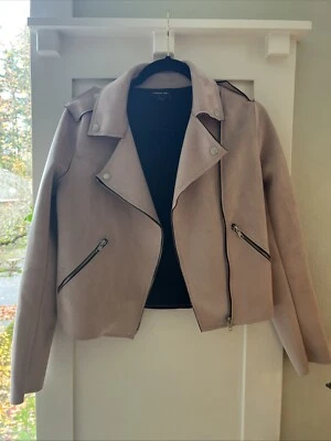 Members Only Pink Suede Moto Jacket - Image 1 of 4