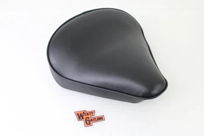 Harley Solo Seat Negro Personalizado Rígido Bobber Café Wyatt Gatling V-Twin 47-0372 ZZ Foto 1 de 4