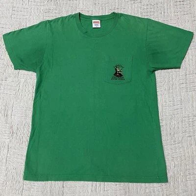 Camiseta Supreme King Alpha Queen Omega SS15 Verde Bolsillo Mediana Hecha en EE. UU. Foto 1 de 4