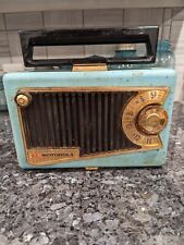 Vintage Motorola Model 56L4 Turquoise Tube Radio 1950s MCM Mid Century Untested