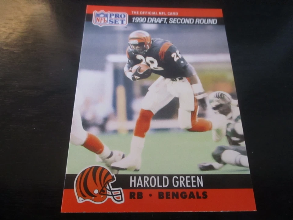 harold green  (cincinnati bengals - rb) 1990 pro set ROOKIE CARD #707 mint - Image 1 of 1
