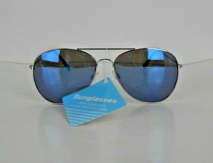 UNISEX SILVER FRAME SUNGLASSES - Picture 1 of 4