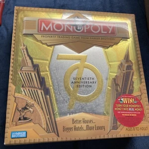 Monopoly 70th Anniversary Collectors Tin - Complete Game Factory Sealed New - Picture 1 of 4