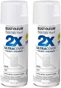 Rust-Oleum 334021 Painter's Touch 2X Ultra Cover Spray Paint, 12 oz, Flat White - Picture 1 of 9