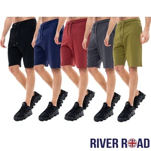 Mens Gym Jogger Shorts Sweat Fleece Running Lounge Elasticated Summer Half Pants - Picture 1 of 45