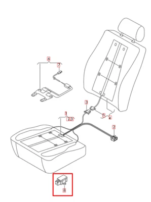 New AUDI A1 8X Heated Seat Control Unit Module 6R0959772D - Image 1 of 4