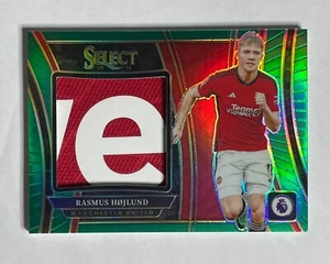 2023-24 Panini EPL Soccer Rasmus Hojlund Green Relic /5 SSP - Picture 1 of 2