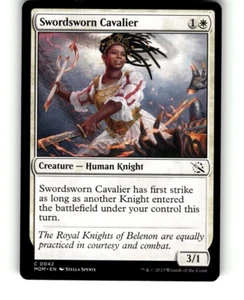 MTG March of the Machine Swordsworn Cavalier 0042 C NM/MT - Picture 1 of 1