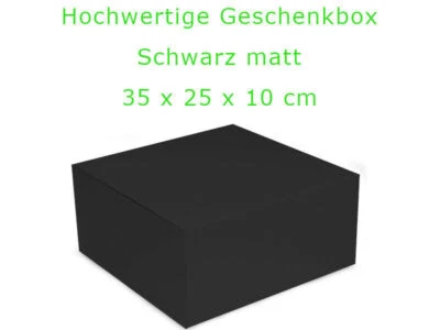 Geschenkkarton / Geschenkbox / Magnetbox UNI Schwarz matt in 35 x 25 x 10 cm - Bild 1 von 2