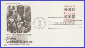 USA4 #2015 U/A ARTCRAFT FDC   Americas Libraries - Picture 1 of 1