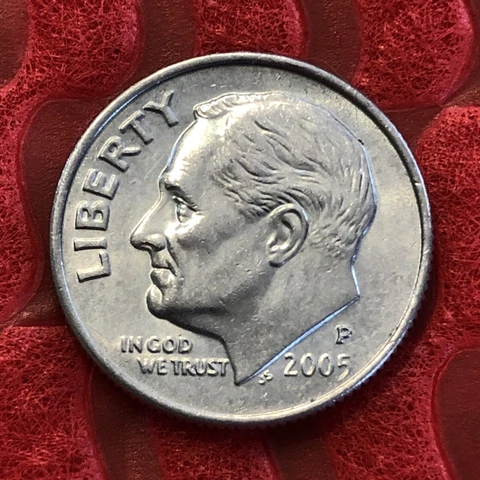 2005 (P)  US Roosevelt Dime "FREE SHIPPING" Cover