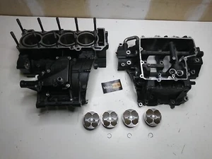 2006-2016 08 - 16 YAMAHA YZF R6 OEM CRANK CASE SET ENGINE CASES BLOCK W/ PISTONS - Picture 1 of 16