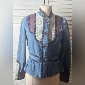 Marc Jacobs Jeansjacke mit Patchwork-Details. Toller Vintage Y2K Zustand. Größe 6 - Bild 1 von 7