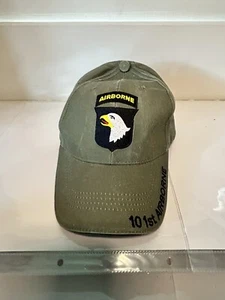 US ARMY 101st AIRBORNE DIVISION ABD EMBROIDERED HAT SCREAMING EAGLES VETERAN OD - Picture 1 of 5