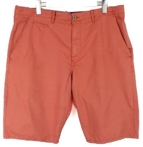 Wrangler Chino Shorts Herren W38 Reißverschluss Fly Taschen Ziegelrot - Bild 1 von 7