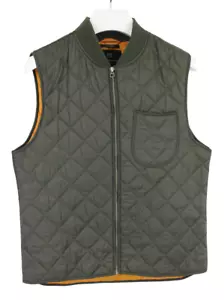 Chaleco SCOTCH & SODA Para Hombre GRANDE Acolchado Forrado Cuello Bombardero Acolchado Cremallera Oscura - Imagen 1 de 13