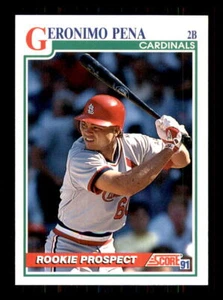 1991 Baseball Score Geronimo Pena St. Louis Cardinals #717 RP RC - Picture 1 of 2