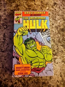 The Incredible Hulk Bruce Banner Unmasked VHS 1991 Animated Marvel Video Film - Picture 1 of 1