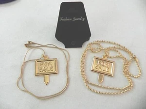 FOR SALE Sign Pendant Necklace novelty Realtor Real Estate Snake or Bead Chain - Picture 1 of 13