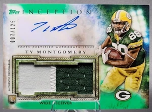 Ty Montgomery/125 2015 Topps Inception Rookie radiocontrol automático RPA Jumbo Packers SP - Imagen 1 de 2