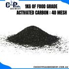 1kg Bag Of Food Grade Activated Carbon (40mesh) Home, Distilling, Still Spirits