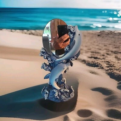 Mesa de Salto Delfines 12' Espejo Azul/Blanco Océano Náutico De Colección Foto 1 de 4