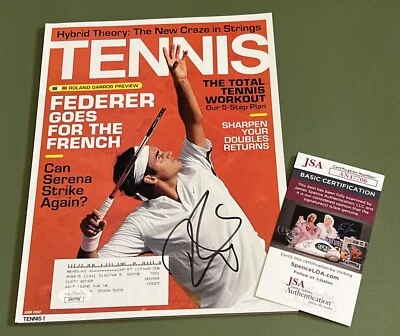 Roger Federer Autographed / Signed Tennis Magazine June 2007 With JSA COA - Image 1 of 4