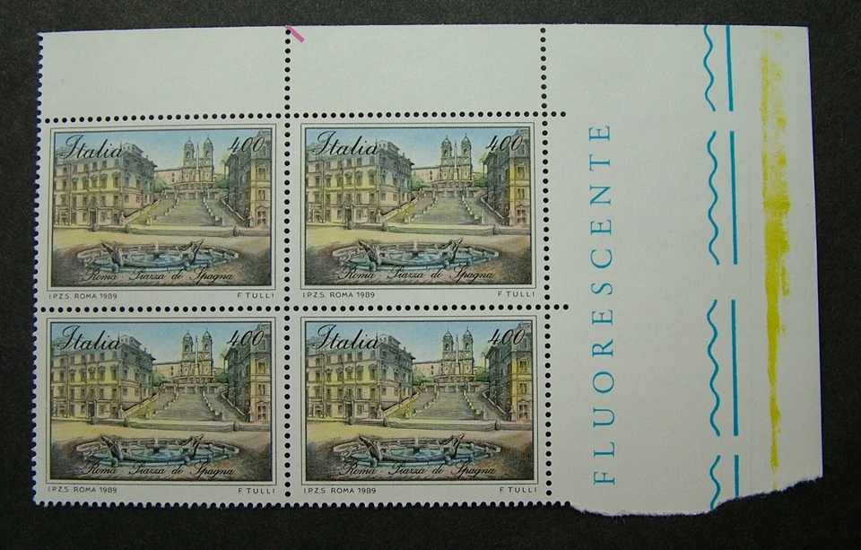 1989 Italy Quartina Rome Piazza Di Spain MNH e8 - Image 1 of 1