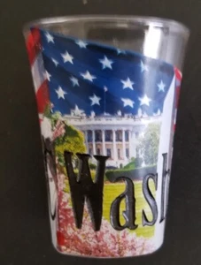 WASHINGTON D.C. SCHNAPSGLAS SCHNAPSGLAS (NIE BENUTZT) - Bild 1 von 7