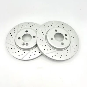 Discos de freno Bremtech perforados y ranurados R53 JCW R56 S - Imagen 1 de 1
