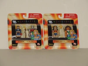 DC Universe MiniMates Series 6 Double Pack of Wonder Woman Cheetah Stargirl - Picture 1 of 4