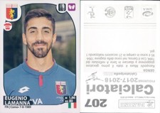 PANINI FOOTBALLERS 2017-18 - Figure - Sticker N.207 * GENOA - LAMANNA - *NEW