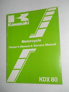 Kawasaki  KDX80 C2  Owners  Manual & Service Manual - Picture 1 of 4