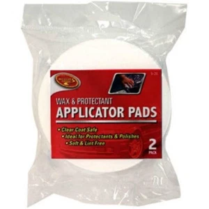 New Detailer's Choice 9-288 Wax & Protectant Applicator Pads, White, 2-Pack - Picture 1 of 2