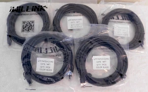 5 Pk Patch Cord Cat 6 Ethernet Cable 14 ft - Router Internet Network Modem RJ45 - Picture 1 of 5