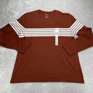 Sonoma Hemd Herren Extra Large XL braun weiß gestreift super weich Tee Freizeit - Bild 1 von 11