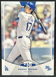 2024 Topps 50/50 Shohei Ohtani Dodgers #10 Home Run 5/5/24 - Picture 1 of 1