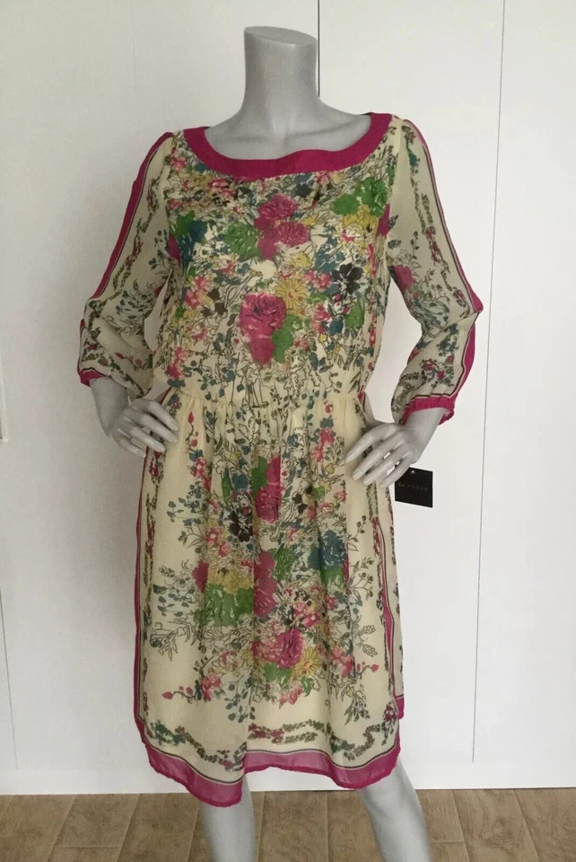 CHEQUER Floral Dress Size 10 - Imagem 1 de 4