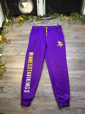 Minnesota Vikings Sweatpants Size XL (18/20)Youth NFL Football Purple Boys Pants Cover