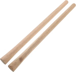 2Pcs Solid Wood Handle Hoe Garden Tool Shovel Handle Replacement Garden Hoe Hand - Picture 1 of 12