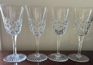 Baccarat France Burgos Set Of 4 Crystal Water Goblet Wine Glasses 7 3/4" - Picture 1 of 14