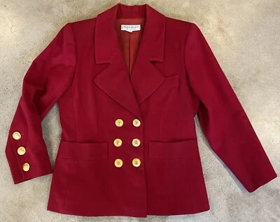 Vtg 80s Yves Saint Laurent Rive Gauche Vintage Blazer Size 38 Jacket EX FIRE - Image 1 of 4