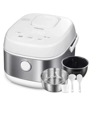 TOSHIBA Induction Heating Rice Cooker - Low Carb, Low Sugar, Digital Steamer, 5. - Image 1 of 4