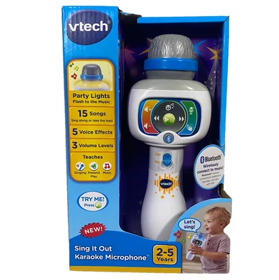 vtech Sing It Out Karaoke Microphone Karaoke for Kids 2-5 Bluetooth Any Music - Image 1 of 4
