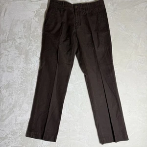 Banana Republic Men's Pants 33×32 Linen Blend Straight Leg Brown Zip/Drawstring - Picture 1 of 11